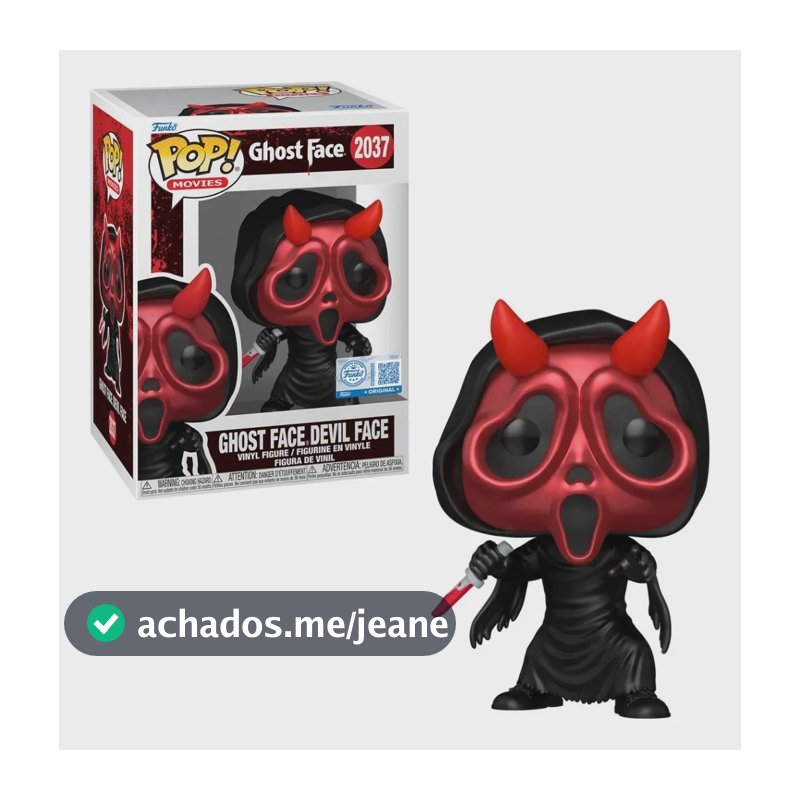 Boneco Funko Pop! Exclusivo Pânico: A Série De Tv - Ghostface Vermelho