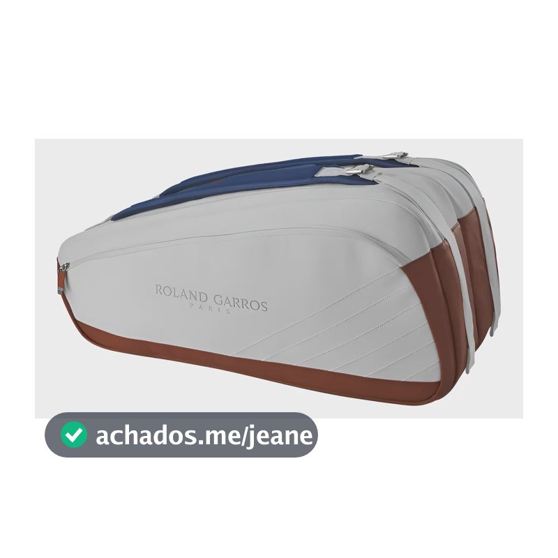 Raqueteira Wilson Roland Garros Super Tour Cor Branca 2024 Branco