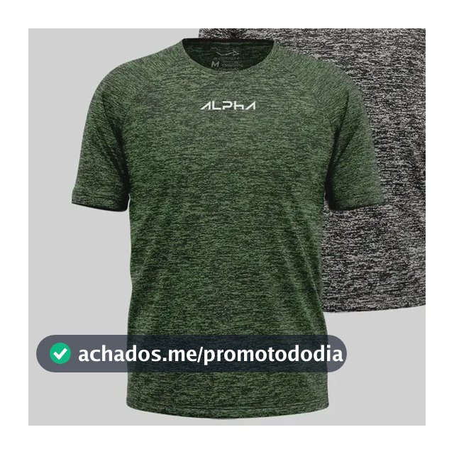 Kit 2 Camisetas New Fluid Masculina Dry Alpha