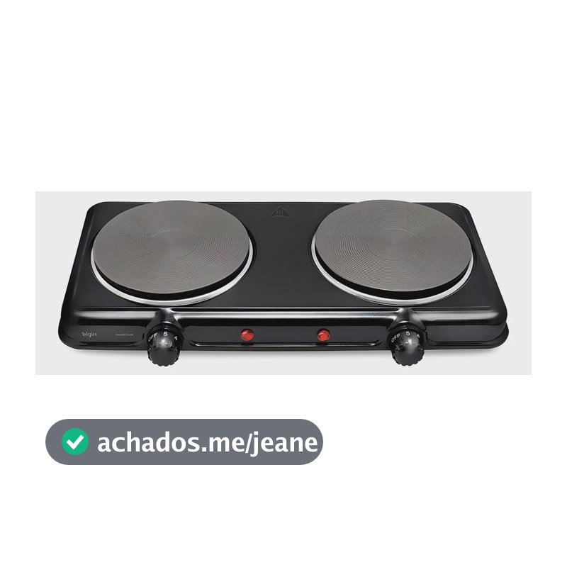 Fogão Elétrico Portátil 2 Bocas 2000w Fg02 Elgin 127v