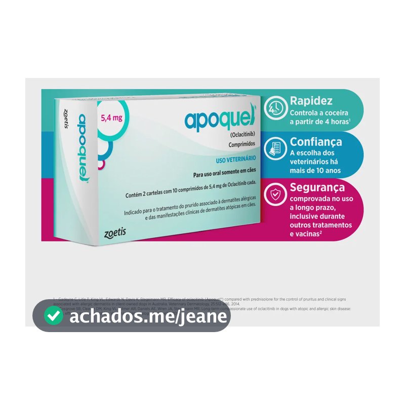 Apoquel 5,4 mg - Para coceira em cães - Zoetis