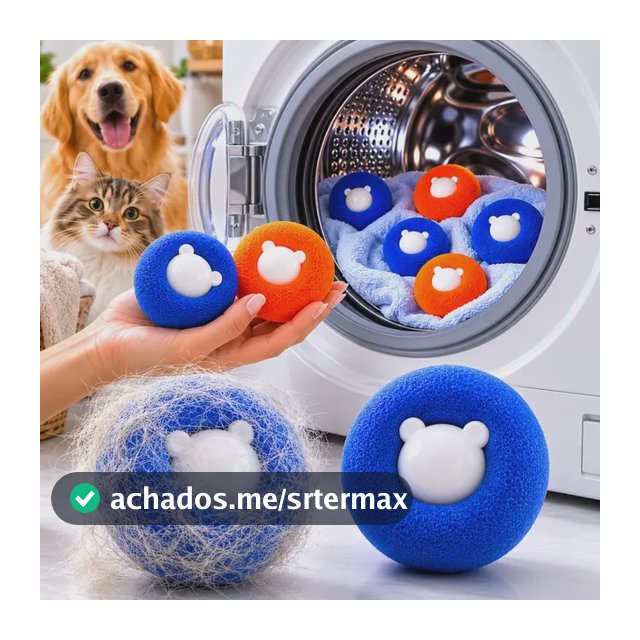 Tira Pelo Roupa Maquina De Lavar Kit 4 Removedor Pelo Pet Colorido