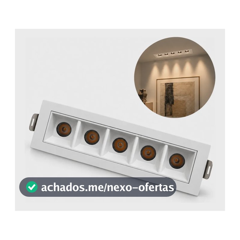 Spot Downlight Dot 10w 3000k  15° Irc90 Branco - Luminatti 127/220v Branco