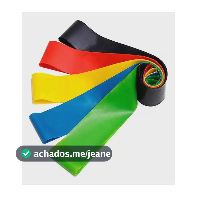 Kit 5 Mini Band Elástica Faixa  Super Para Treino Exercícios Coloridas
