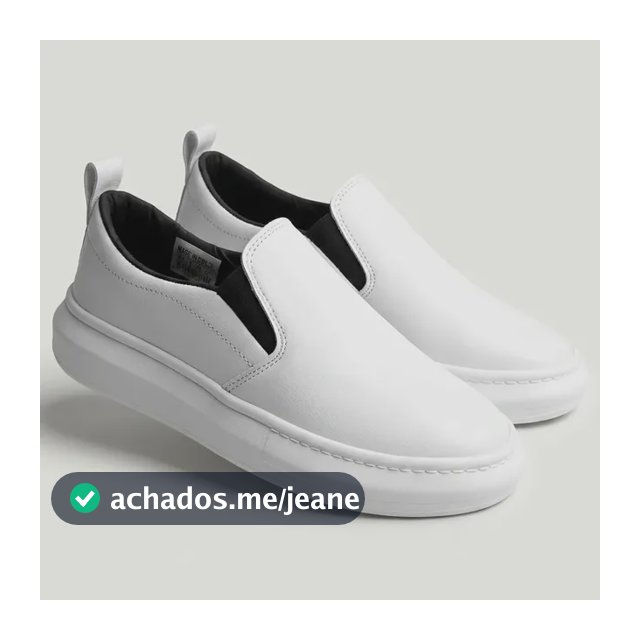 Tênis Casual Masculino Iate Versátil Slin Minimalista Branco