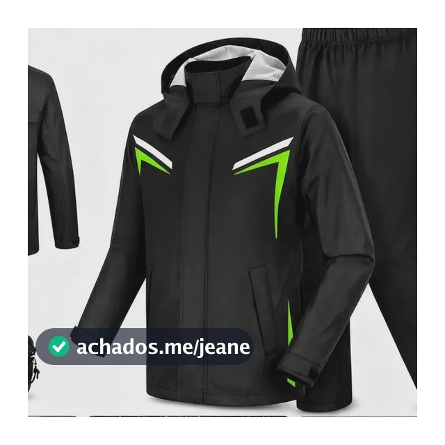 Capa De Chuva Moto Com Capuz Impermeável Motoqueiro Motoboy