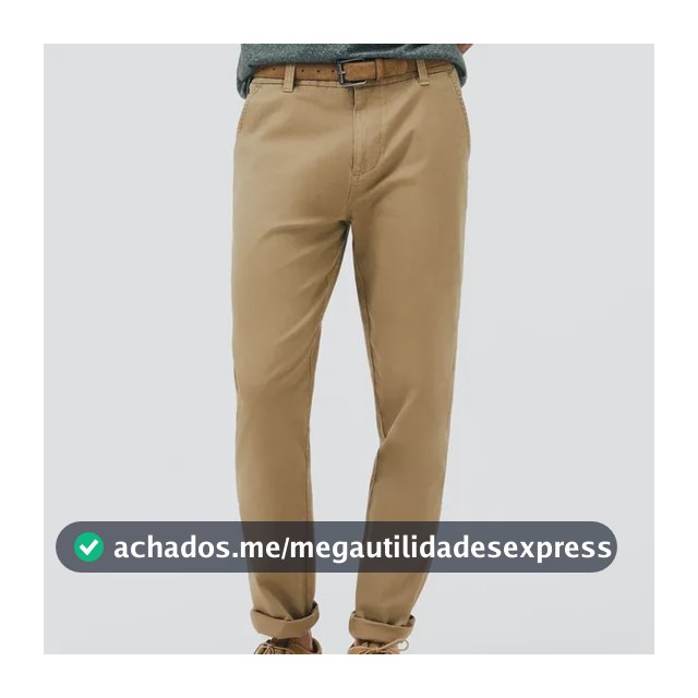 Calça Em Sarja Masculina Chino Hering