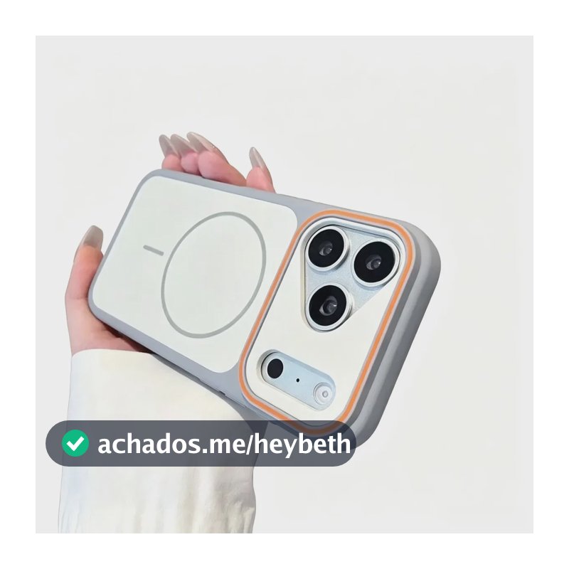 Capinha Magnética Antichoque Iphone 17 Premium,Prateado