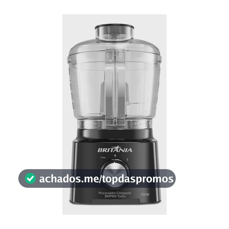 Multiprocessador Britânia BMP900P Turbo com 500 mL e 300 W – Preto