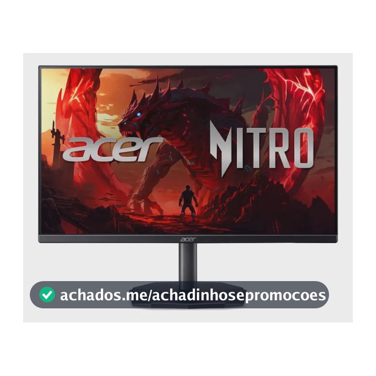 Monitor Gamer Acer Nitro 23.8 200hz 2ms Fhd Hdmi Ips Kg241y Preto Bivolt