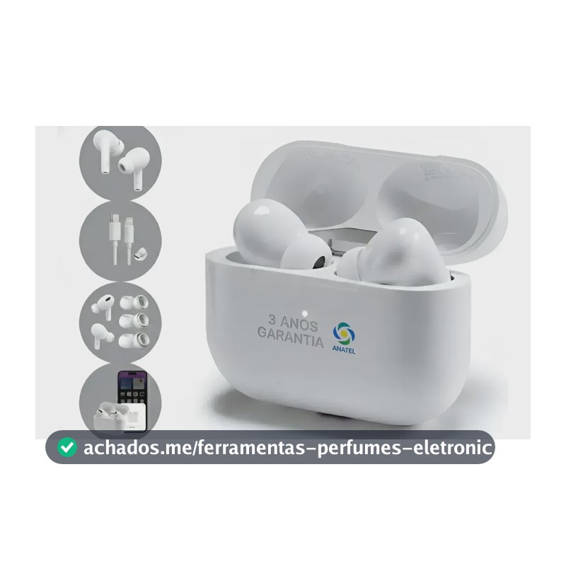 Fone Compatível iPhone Original Power Pro 3geração Premium Branco