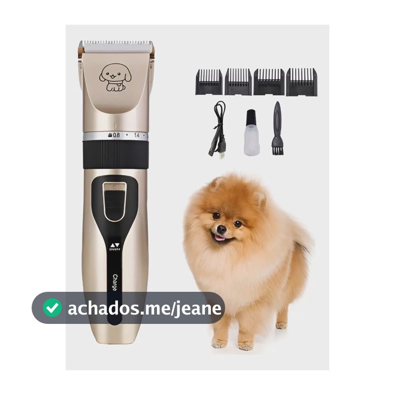 Maquininha De Pelo De Cachorro Shitzu York Shire Pet Shop Dourado 127/220v