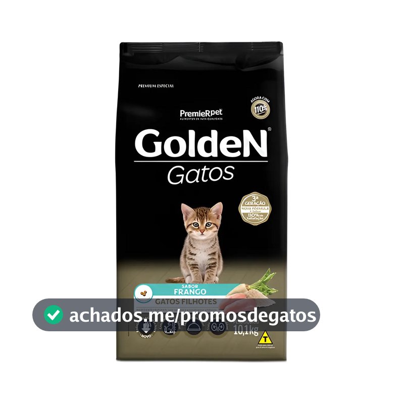Ração Golden Para Gatos Filhotes Sabor Frango - 10,1kg