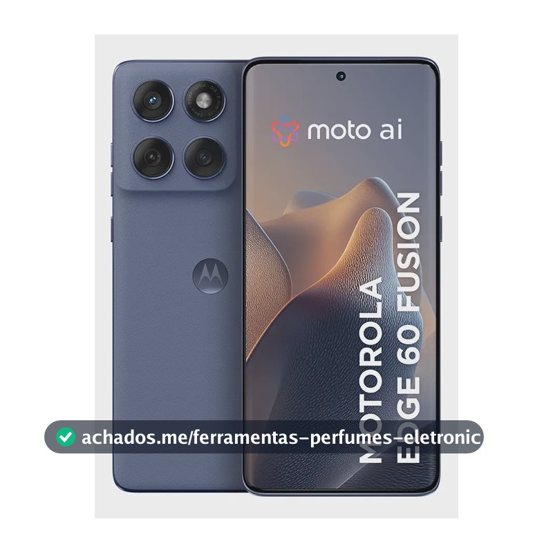 Smartphone Motorola Edge 60 Fusion 5g - 256gb 8gb Ram+8gb Ram Boost, 50mp Sony Ai Camera Ip68 Nfc - Cinza Vegan Leather