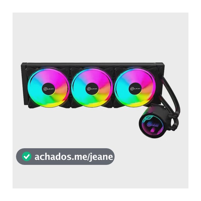Water Cooler Kalkan Iota V2 360 Rgb 360mm Tdp 280w Preto