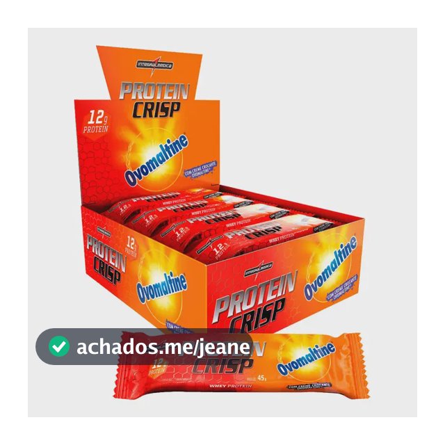 Protein Crisp Bar Ovomaltine 45g Caixa 12 Unidades Ovomaltine