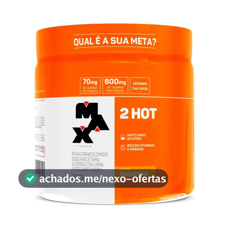 Termogênico 200g Ultimate 2Hot Max Titanium Tangerina
