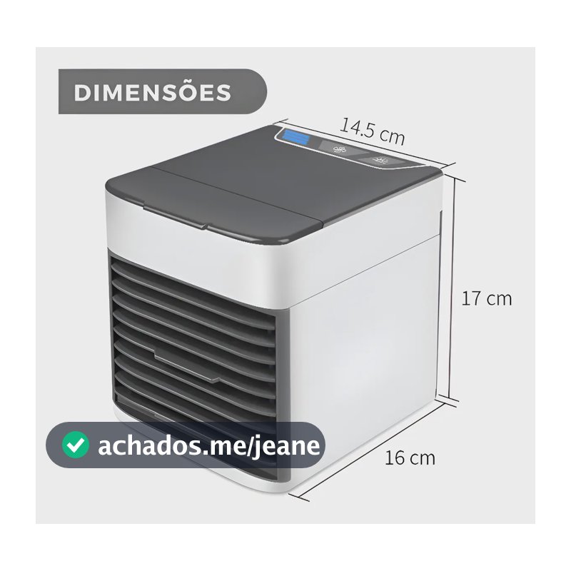 Mini ar condicionado genérico, ar condicionado portátil a frio, branco