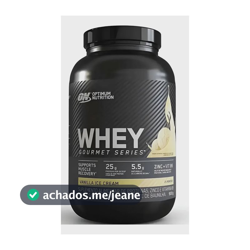 Proteína de soro de leite Gourmet Series 2 libras 900 gr sabor de sorvete de baunilha