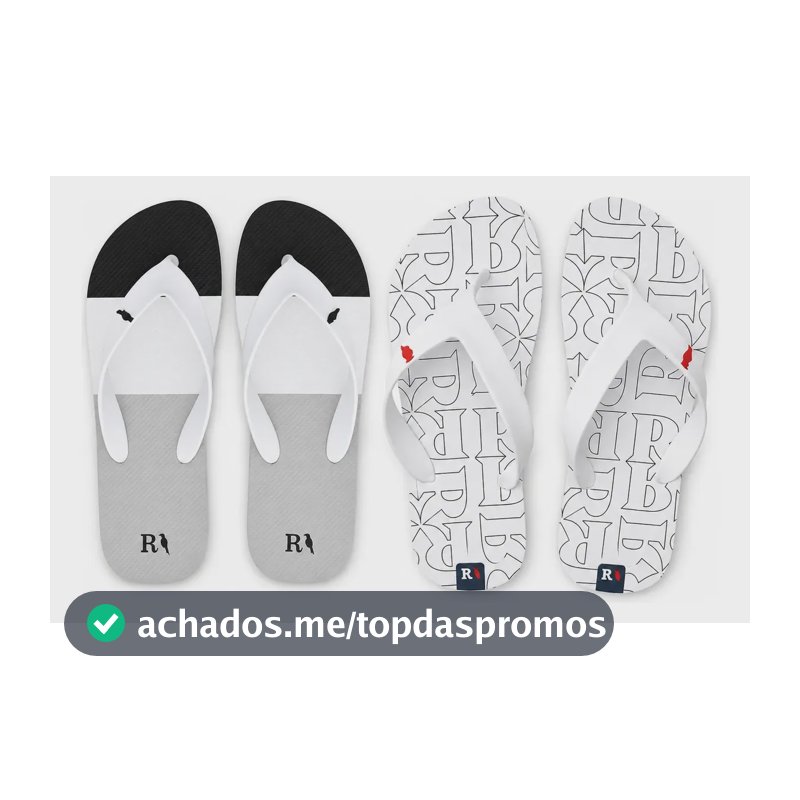 Kit 2 Pares Chinelo Masculino Reserva Confortável E Macio Ptocinza E R 41/42