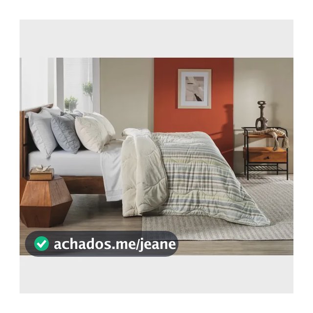 Coberdrom Edredom Grosso Dupla Face Blend Comfort Queen Altenburg Listras