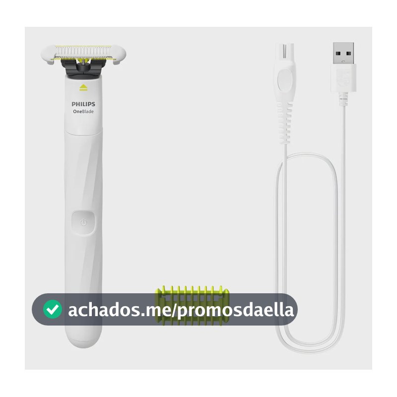 Aparador E Raspador Oneblade Intimate Qp1924/10 Philips Branco 127/220v