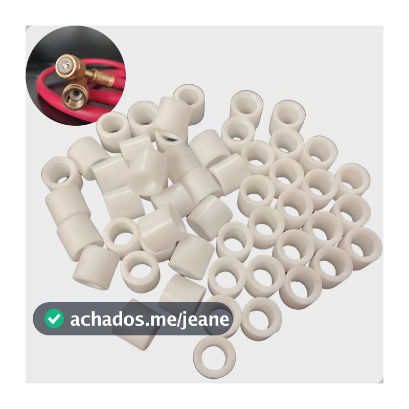 Kit 50 Vedação Branca Rigida Reparo Mangueiras Para Manifold Armz 1/4
