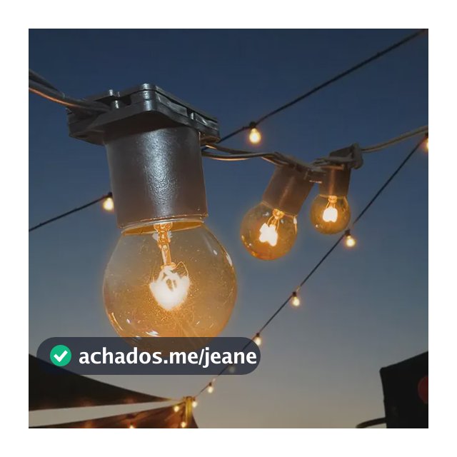 Varal De Luzes 20 Metros Festao Com Lampadas Ja Inclusas