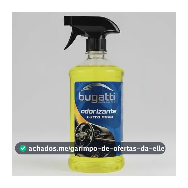 Aromatizante Cheirinho Odorizador Spay Bugatti 1l Carro Novo Premium Carro Novo