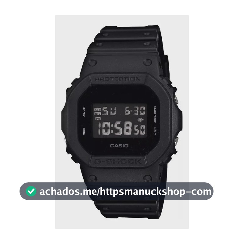 Relógio Casio Masculino G-shock Digital Preto Dw-5600bb-1dr Preto