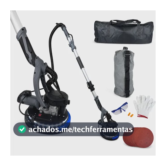 Lixadeira Elétrica De Parede E Teto 1000w Led E Acessórios