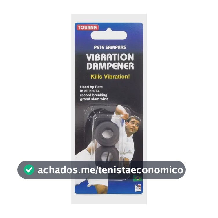 Antivibrador Raquete Tênis Unique Tourna Preto Com 2 Unid. Preto