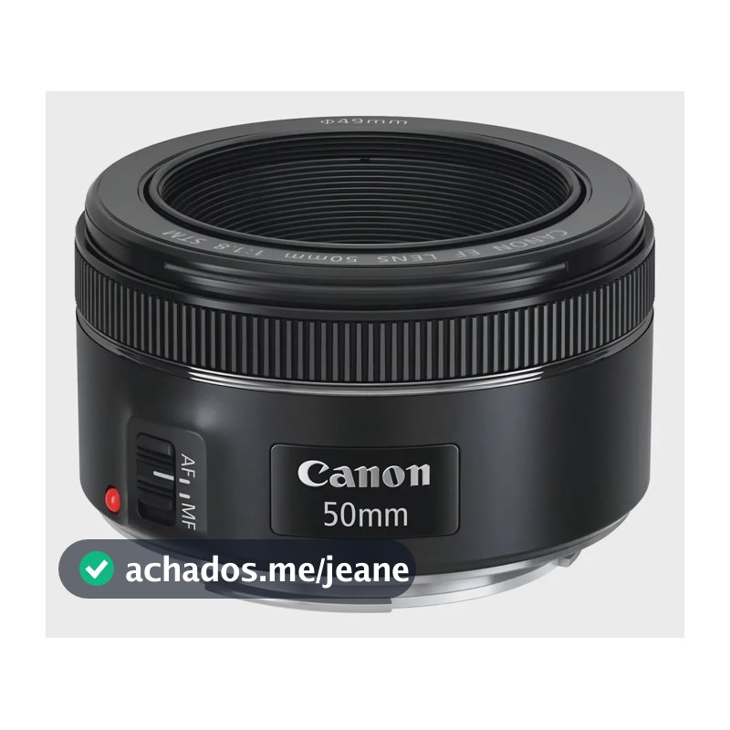 Lente Canon Ef 50mm F/1.8 Stm Cor Preto