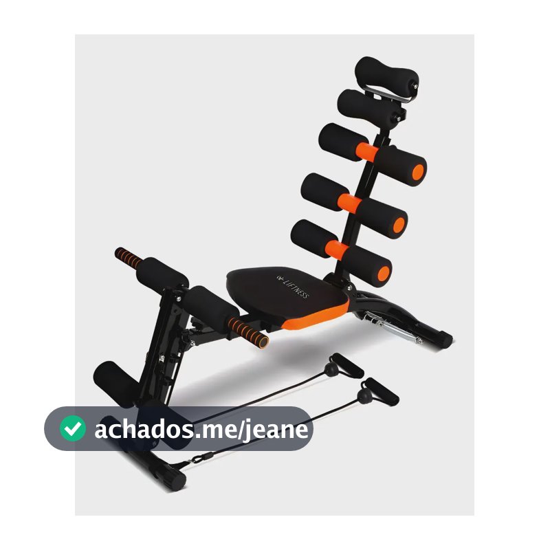 Aparelho Abdominal Exercício Funcional Musculação Fitness Preto