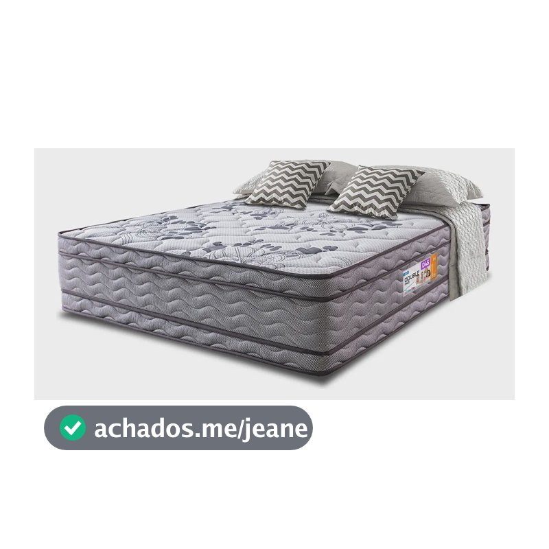 Colchão Queen OrtoFirm 158x198x32 Double Face Espuma D45 Cinza