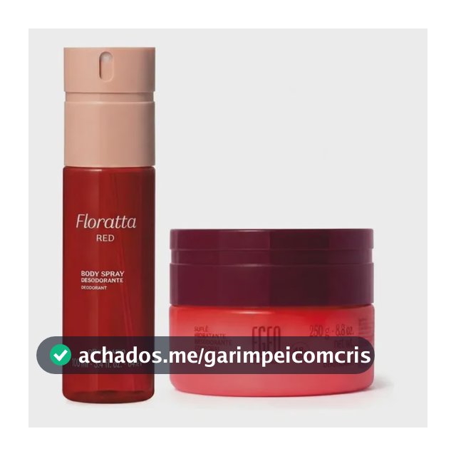 Combo: Floratta Red Body Spray + Egeo Choc High Suflê