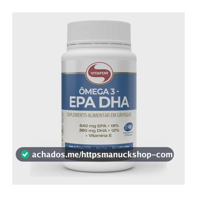 Suplemento Ômega 3 Epa Dha 60 Cápsulas Vitafor