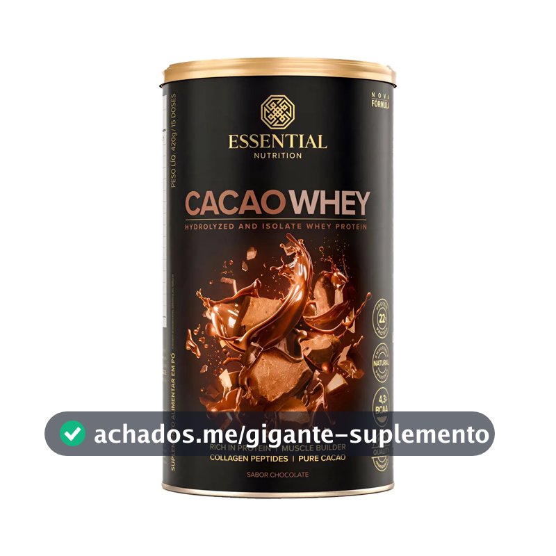 Whey protein Essential Cacao 450 Gr Hidrolisado em pó x 450g