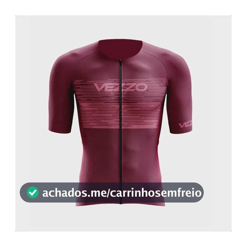 Camisa Ciclismo Slim Vezzo Elite Masculina Manga Curta Moove G