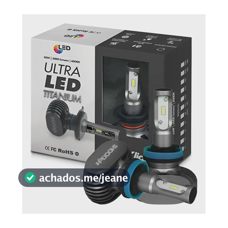 Kit Ultra Led Titanium Shocklight 10000lumens No Par 12/24v H11