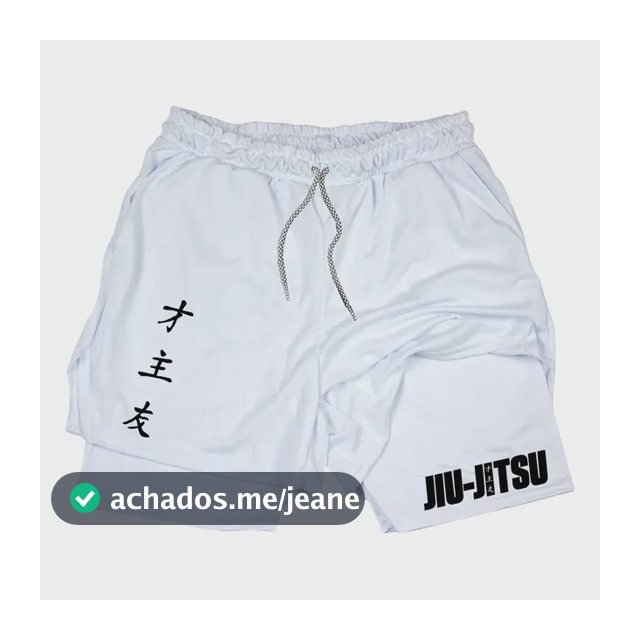Short Dry-fit Compressão 2 Em 1 Martial Arts Jiu Jitsu Luta
