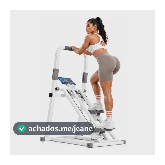 Simulador Escada Stepper Até 150kg Para Apartamento Branco