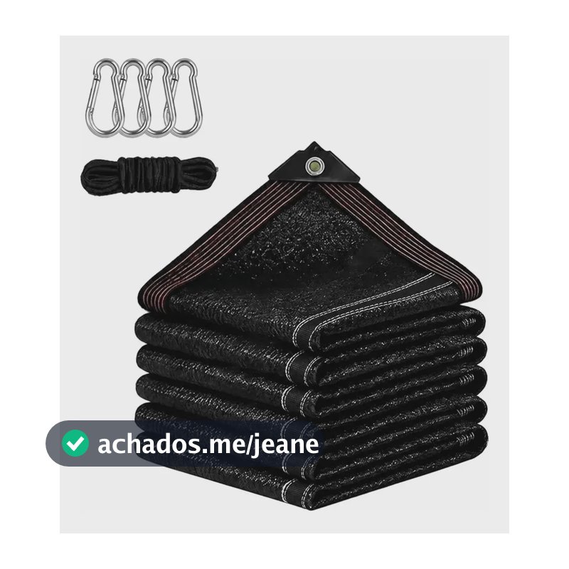 98% Tela Sombreamento Toldo Sombrite Garagem Proteção 4x6 M Preto 4m X 6m