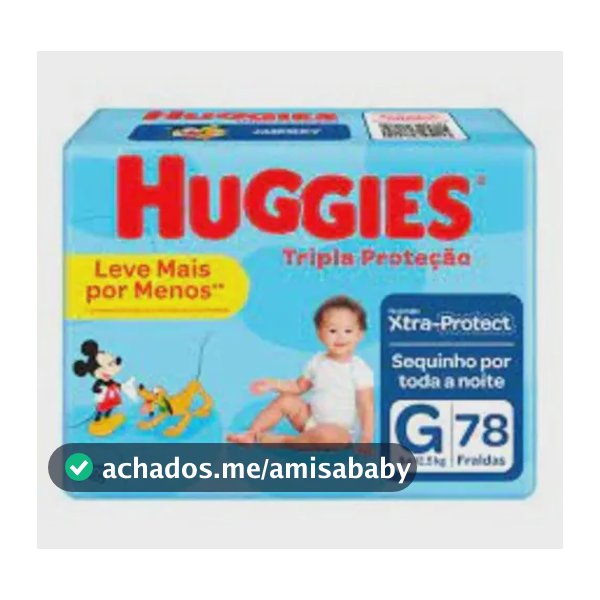 Kit Fralda Huggies Tripla Proteção G 156 Unidades