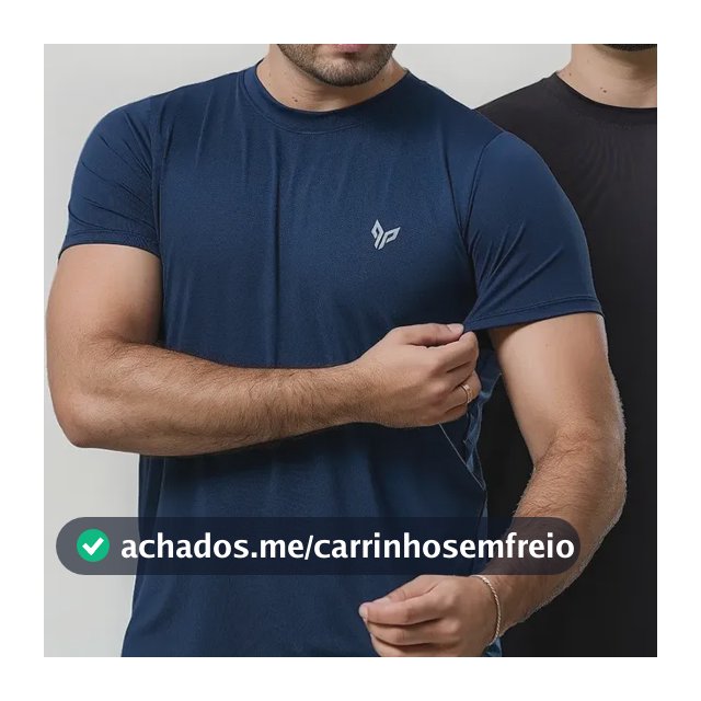 Kit 2 Camisa Camiseta Dry Fit Uvb Térmica Masculina Academia