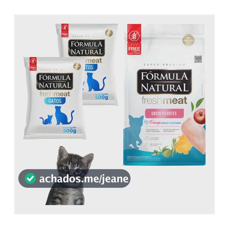 Ração Gato Filhote Frango Fórmula Natural Fresh Meat 1.1kg
