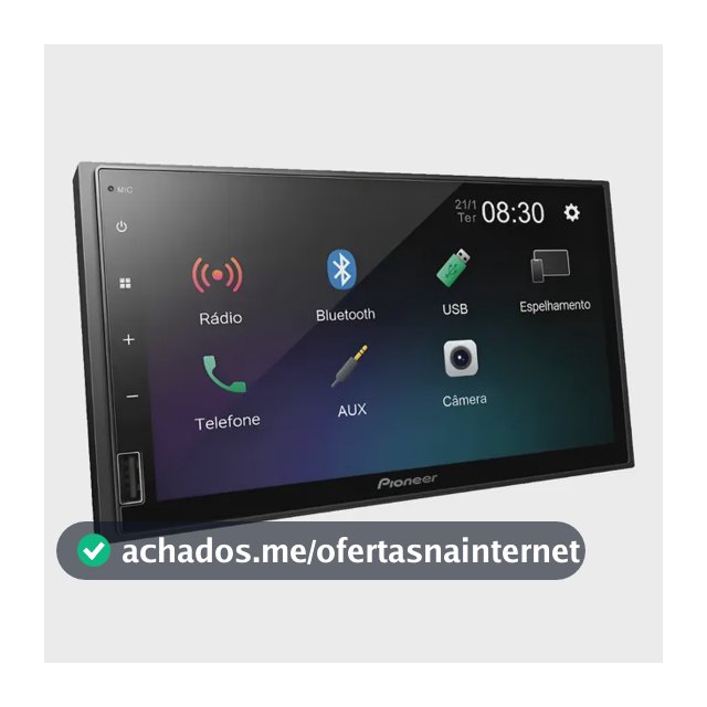 Multimídia Pioneer Dmh-145br 7' Pol Usb Espelhamento Android Cor Preto