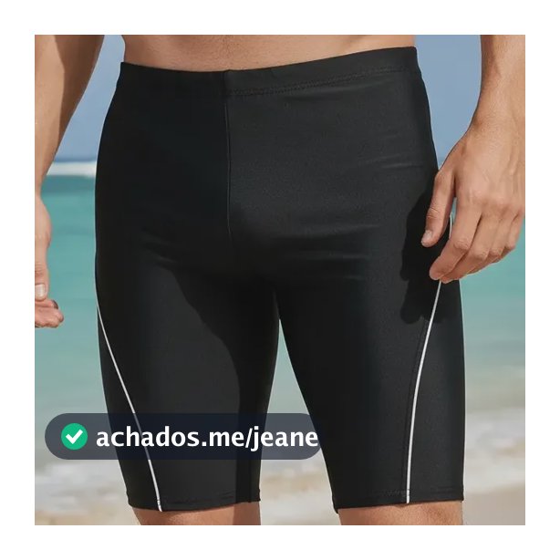 Bermuda P/ Natação Esportiva Solar Max Proteção Uv Fpu 50+