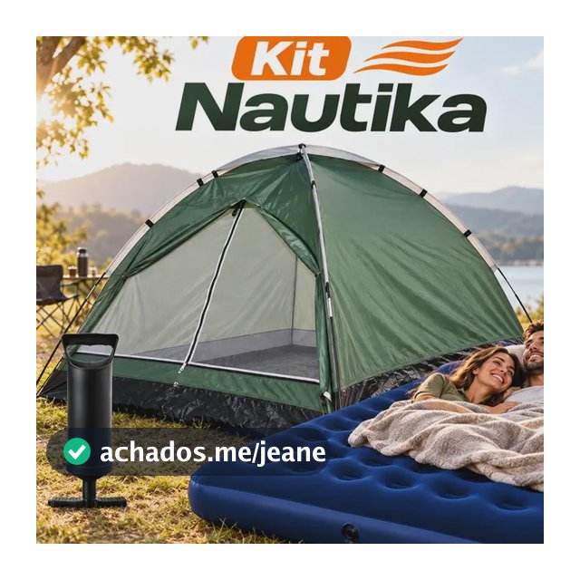 Barraca Iglu 3p C Colchão Casal Inflável E Bomba Camping Kit Kit Barraca