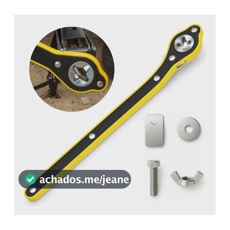 Chave Catraca Universal Para Macaco De Carro Automotivo Pneu